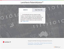 Tablet Screenshot of patentadvisor.com
